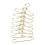 Percha para ropa de muñecas - Hierro dorado mini, 4x2.5cm 10