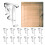 Blind Valance Clips 12 Pack Clear Durable Plastic NoDrill for 2 Inch Horizontal Window Blinds 1