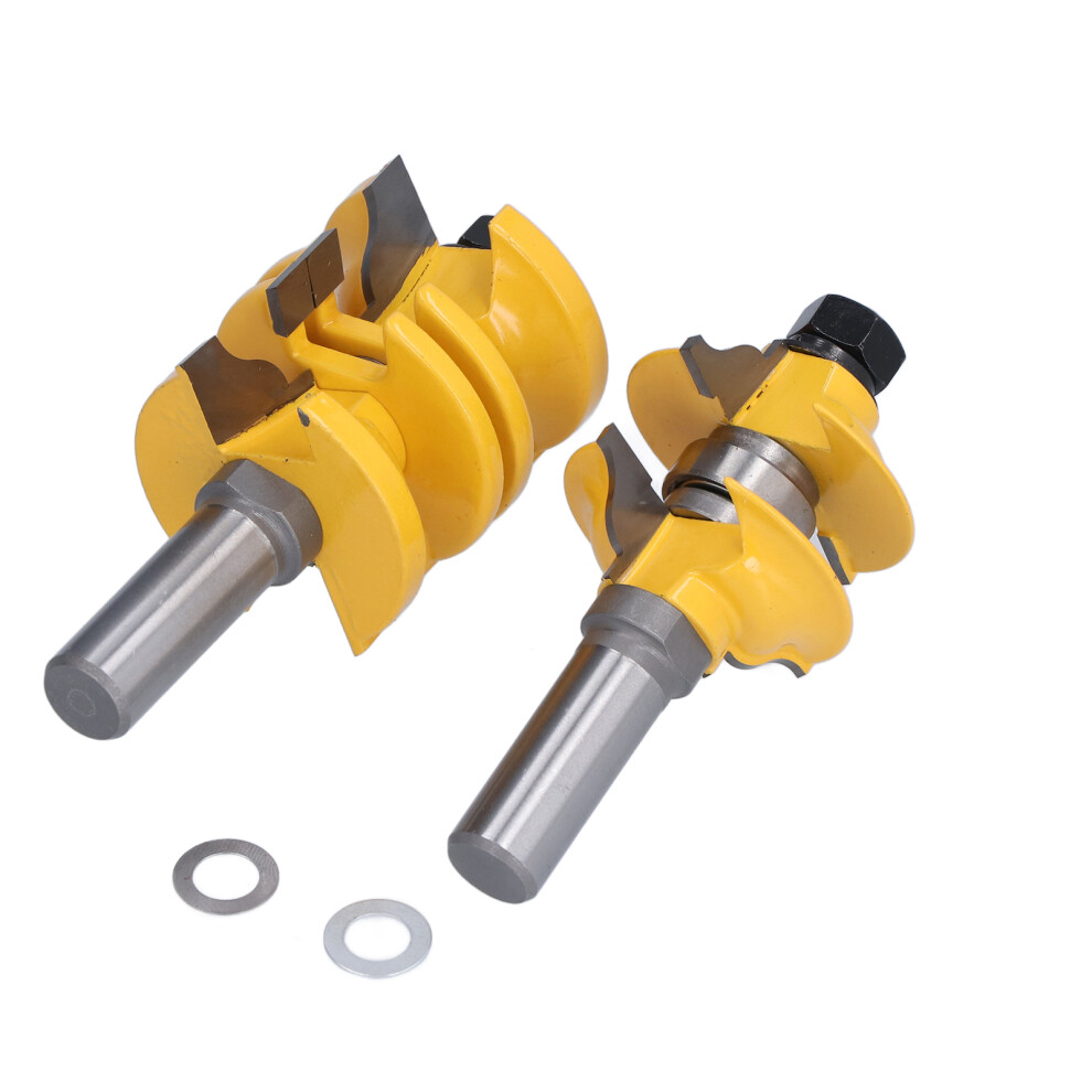 Woodworking Tool Set Of2tongue And Groove Router Bits For Plywood Softwood Hardwood With Anti Backlash Design Suitable For Cnc Desktop Portable 9191629206186