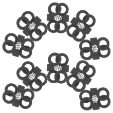 10pcs Shoelace Locks Quick Lace System for Sneakers Elastic No Tie Fit for Adults and Kids