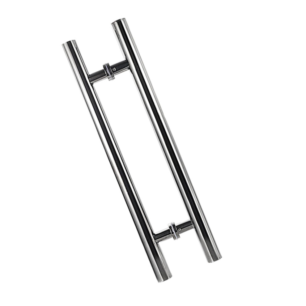 Stainless Steel Shower Door Handle Silver 1200Mm Pitch Push Pull For Commercial Glass Doors 9113335877566