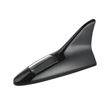 Solar Powered LED Shark Fin Antenna for Mazda CX60 CX7 CX70 with Flashing Safety Light Black