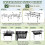 Foldable Camping Table with Adjustable Height, Large Storage, Durable Iron Frame and Carry Bag 4
