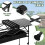 Foldable Camping Table with Adjustable Height, Large Storage, Durable Iron Frame and Carry Bag 5