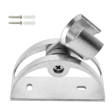 Adjustable Aluminum Shower Head Holder with 90 Angle Control Wall Mount Bracket 3.5 Inch A Type