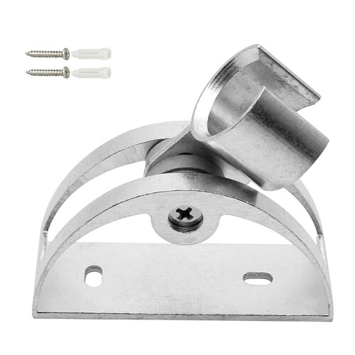 Adjustable Aluminum Shower Head Holder with 90 Angle Control Wall Mount Bracket 3.5 Inch A Type