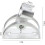Adjustable Aluminum Shower Head Holder with 90 Angle Control Wall Mount Bracket 3.5 Inch A Type 4