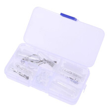 Glasses Kit Eyeglass Nose Pad Replacement Set with Screwdriver Ear Hooks Nuts for Sunglasses