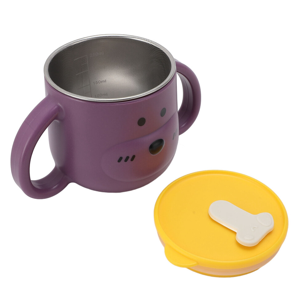 Toddler Insulation 316L Stainless Steel Cup 250Ml 14.5Cm Purple