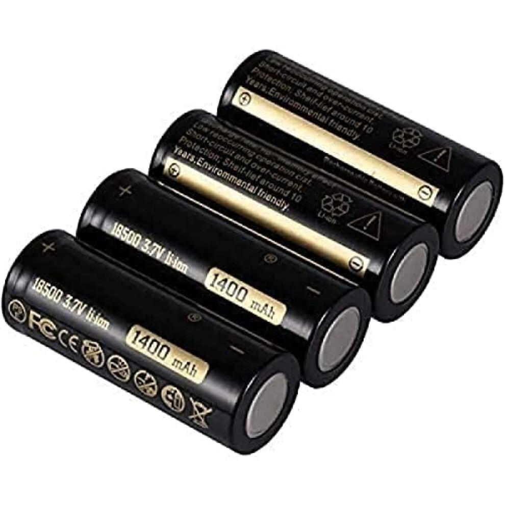 Rechargeable Liion Battery 18650 3.7V 1400Mah Flat For Led Flashlight Long Cycle Life 9053599255871