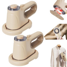 Clothes Steamer with Fast HeatUp and Powerful Steam Output, Travel Ready Mini Handheld White 2pcs