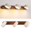 Solid Wood 3-Light Adjustable Wall Light 10