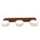 Solid Wood 3-Light Adjustable Wall Light 19