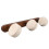 Solid Wood 3-Light Adjustable Wall Light 16