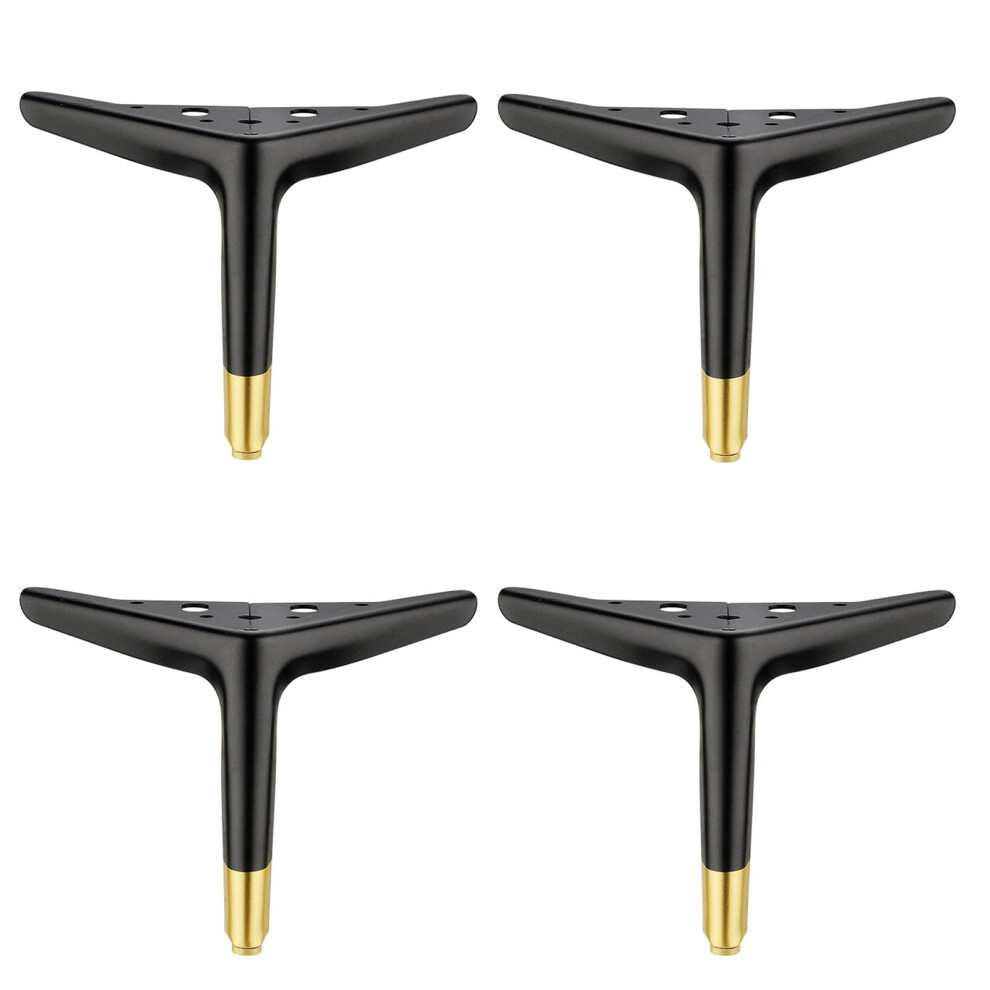 Black Metal Furniture Legs For Sofa Cabinet Table, Heavy Duty Carbon Steel Support Feet 12Cm/20Cm 9113335878549