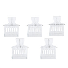 5PCS Transparent Plastic Bee Queen Catcher Clips for Gentle Handling and Quick Capture in Beekeeping