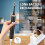 Electric Toothbrush with Deep Clean Technology, 8 Modes, Smart Timer, 4 Replacement Heads, Black Rechargeable 3