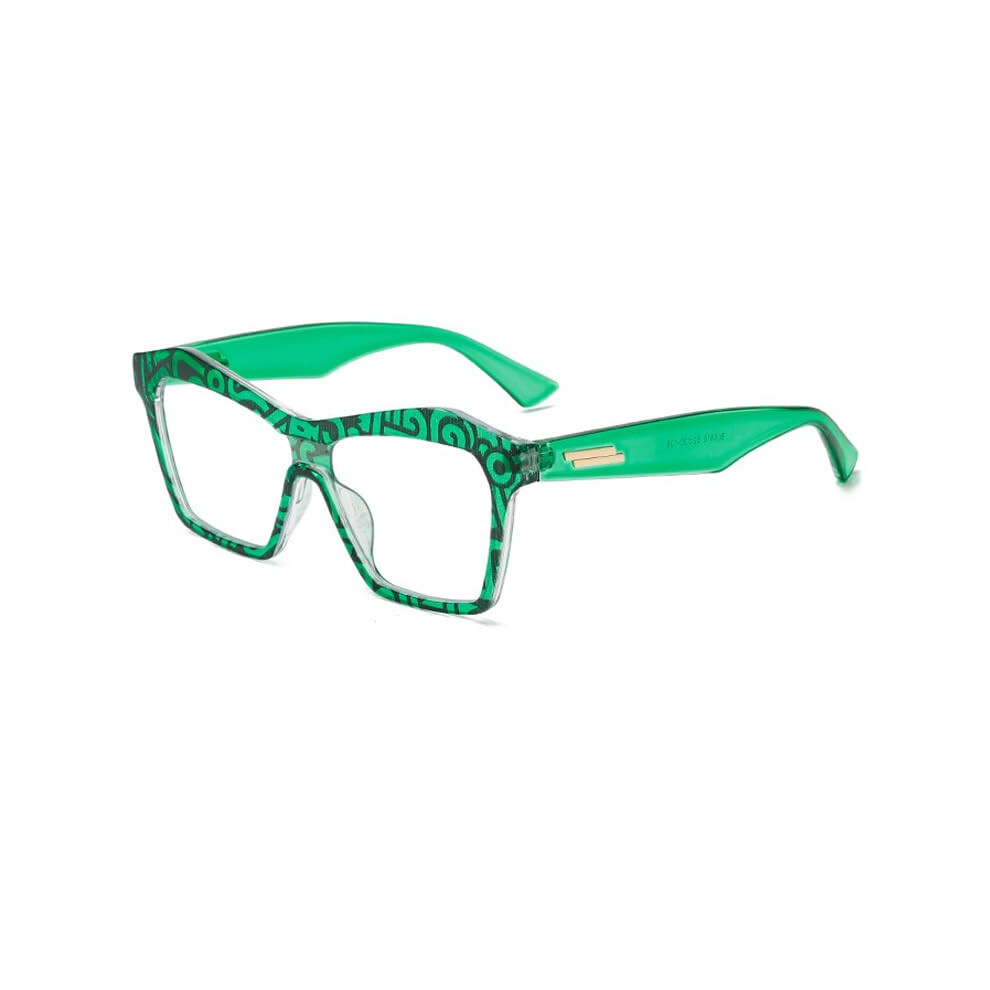 Blue/Light/Green Cat Eye Reading Glasses For Women 2.0X Blocking Fashion Clear Magnification