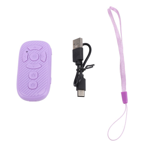 Lila Mini-Fernbedienung mit Scrollrad 150mAh Android BT 4.2 1