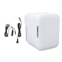 Cooler Warmer Mini Fridge Compact Thermoelectric Refrigerator Double Layer Storage Makeup Fridge For Skincare And Beverage White Perfect For Home