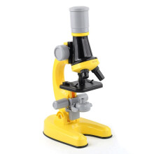 Biological Microscope 1200X LED Kit for Kids Science Education Home Lab Orange Dinosaur Design