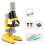 1200X Student Microscope with Adjustable LED Light, Precise Focus, Bright Orange for Home Classroom 4