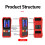 Auto Calibration Stud Finder Wall Scanner Upgraded Smart Stud Locator Tool With Accurate Smart Sensor LCD Display Audio Alarm Live Wire Detection 4