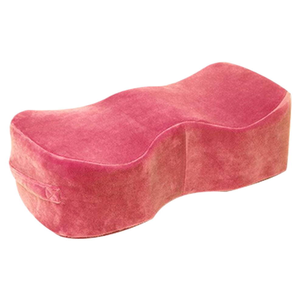 Red Bbl Pillow For Post Surgery Recovery, Memory Foam Seat Cushion With Ergonomic Curved Support, Rose