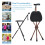 Folding Cane with Seat and LED Light, Adjustable Height Aluminum Walking Stick Stool for Elderly 3