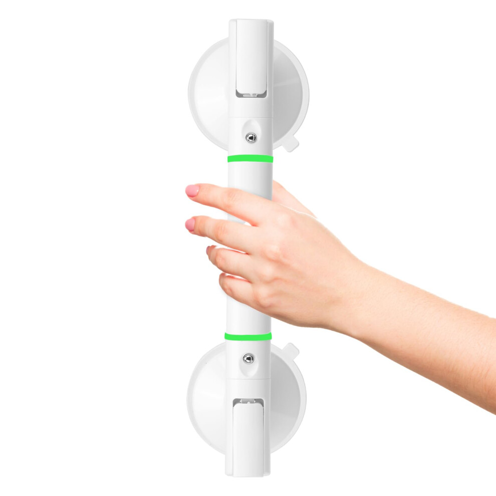 Light Suction Grab Bar Bathroom Safety Rail With Strong Suction Night Tool Install For Elderly
