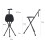 Folding Cane with Seat and LED Light, Adjustable Height Aluminum Walking Stick Stool for Elderly 5