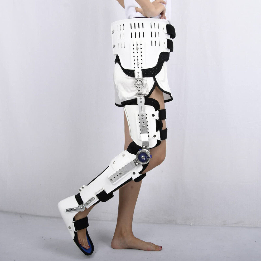 Adjustable Knee Brace with Range of Motion Control, Post Surgery Knee Immobilizer Support, Universal