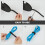 Cable Ties Roll 16 Yard x 1/2 Inch Reusable Hook and Loop Straps Cut Wire Management Organizer 3