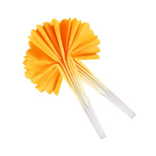 Dance Fans Hand Folding Fans with Color Gradation Pattern for Wedding Party Performance 2PCS