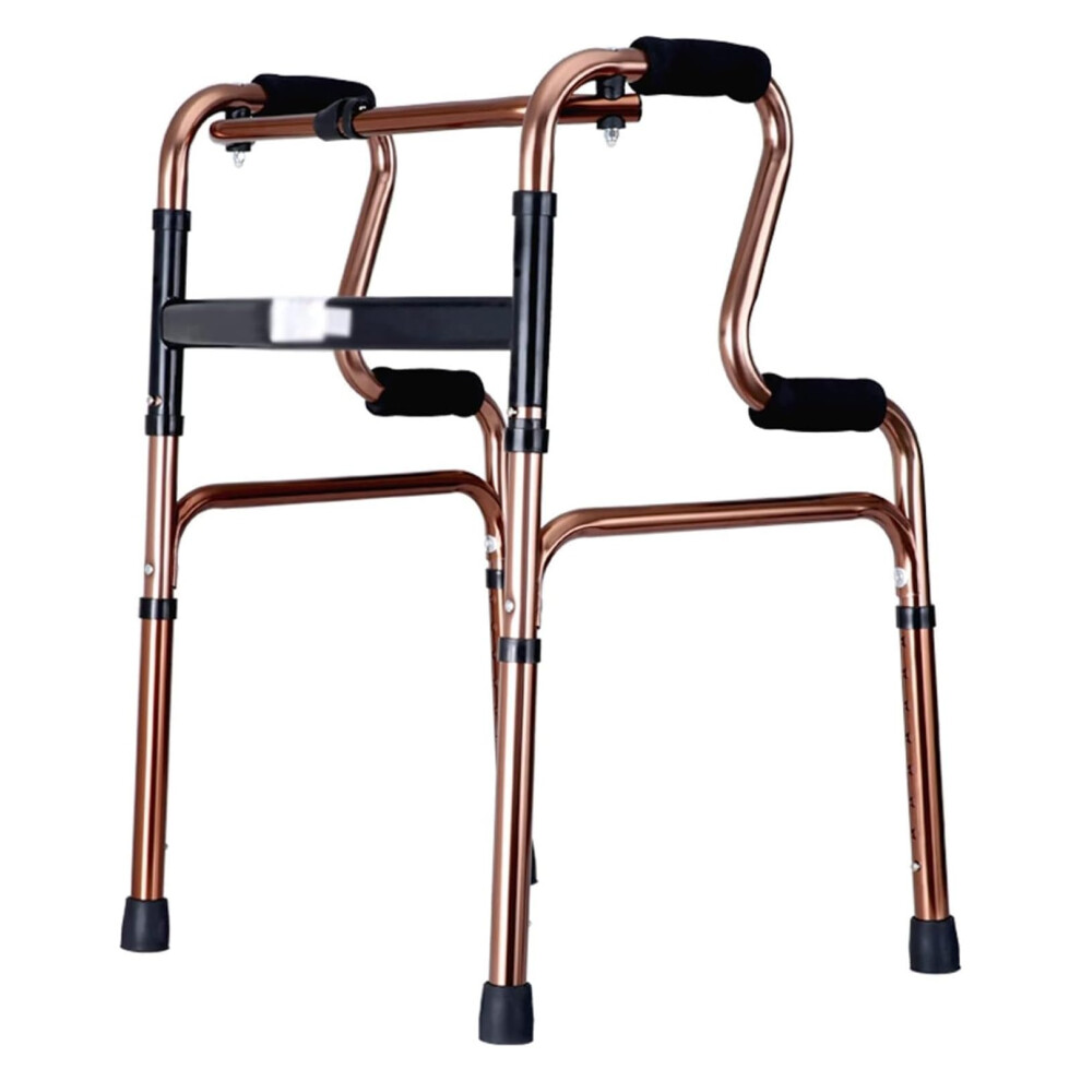 Folding Walker with Ergonomic Comfort Grip for Seniors and Elderly, Compact Stable Support Frame