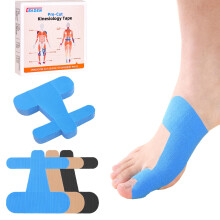 IEADEN Precut Kinesiology Tape for Bunion, 40 Pcs, Bunion Corrector & Relief, Big Toe Support and Pain Relief, Breathable Hypoalle
