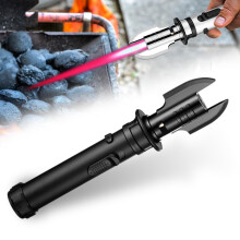 Windproof Camping Lighter with 1300C Heat, Refillable Butane BBQ Torch, Flexible Neck