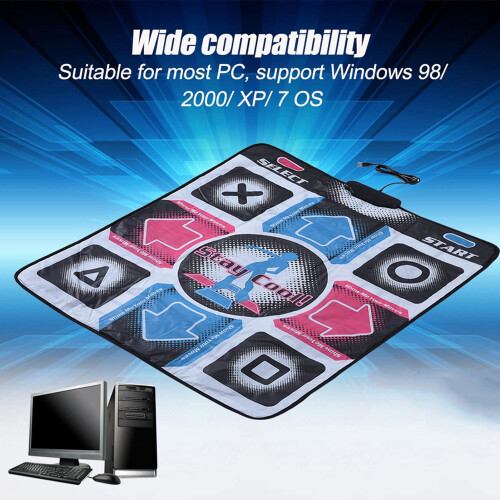 USB Dance Mat for PC and Laptop with Sensitive Step Detection and Non Slip Foldable Design 1