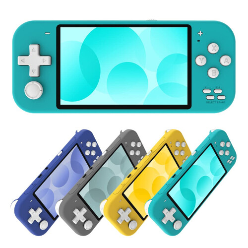 Retro Handheld Game Console 4.3 Inch IPS Screen Builtin 2000 Games Yellow Mini Arcade Player 8G Storage 1