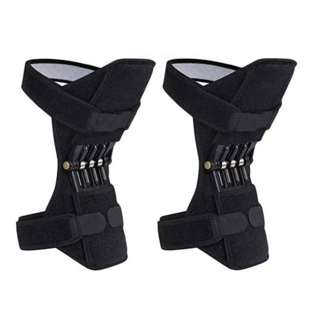 Adjustable Knee Support Brace with Spring Stabilizer, Breathable Sport Protection for Running