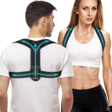 Posture Corrector Adjustable Figure 8 Clavicle Support Shoulder Brace for Women and Men