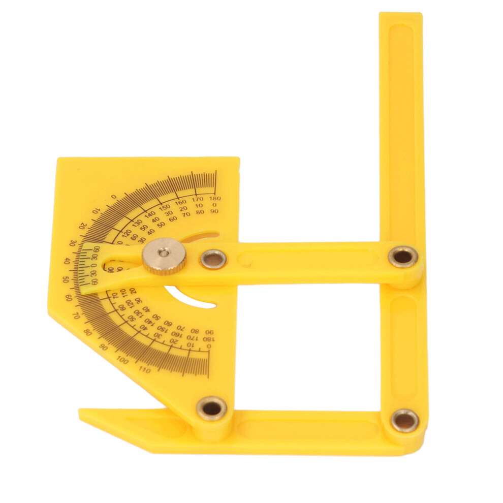 Angle Measuring Tool 0-180 Degree Plastic Protractor Internal External Gauge 9361384003102
