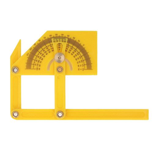 Angle Measuring Tool 0-180 Degree Plastic Protractor Internal External Gauge 2