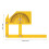 Angle Measuring Tool 0-180 Degree Plastic Protractor Internal External Gauge 2