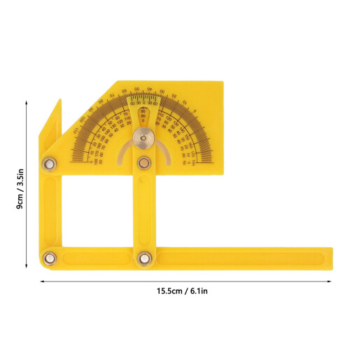 Angle Measuring Tool 0-180 Degree Plastic Protractor Internal External Gauge 1