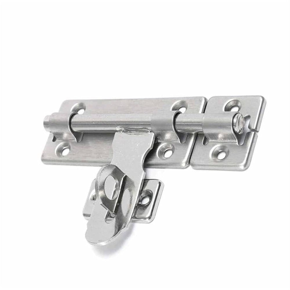 4 Inch Stainless Steel Door Lock Barrel Bolt Latch With Padlock Clasp For Window Drawer Cupboard 9169991926049