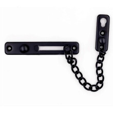 Door Chain Lock 8 Pack Stainless Steel Security Door Chain for Home Safety Black Rustproof Latch with Screws