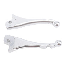 8mm Aluminum Motorcycle Brake Clutch Levers for GTS 300 Silver