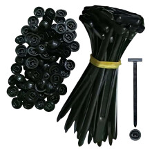 30PCS Heavy Duty SelfLocking Cable Ties with OneButton Lock, UV Resistant Nylon Zip Ties for Automotive and Wire Bundling