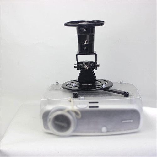 Universal Projector Mount Bracket Adjustable Ceiling or Wall Holder Heavy Duty for Home Office Black 2